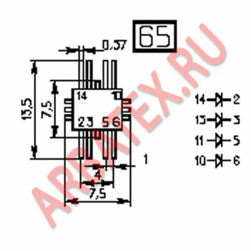 2ДС807А диодная сборка фото 3 2ДС807А диодная сборка фото 3